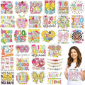 Yuntau 30 Pcs 100 Day of School Iron on Transfers Patches, DTF Vinyl Decal - style: 100 Day of School