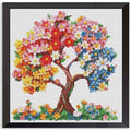 Tree of Life Flower Christmas Stamped Cross Stitch Kits for Adults Beginner - color: Flower Tree Cross Stitch Kits
