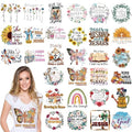 Dazoratix Christian Iron on Patches - 30 Sheets Religious Transfers Ready to Press Bible Verse Religion Heat Transfer Design Stickers for T-Shirts Backpacks Women Girl DIY Crafts Clothing Decorations - style: Christian-30PCs