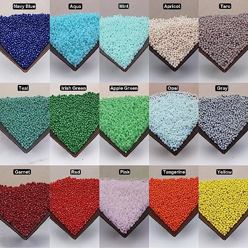 INSPIRELLE 2400pcs 4mm Bicone Beads Faceted Crystal Glass Briolette Beads - color: Opaque Colors