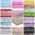 Kinlop 600 Pcs 4"x4" Cotton Fabric Squares Quilting Precut, Mixed Color - color: Mixed Style
