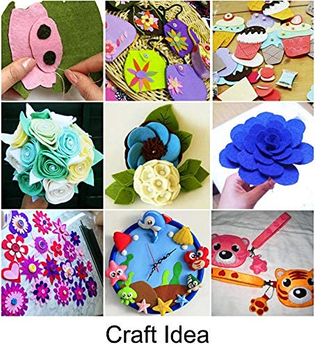 YYCRAFT Craft Soft Felt Sheets 9 Inch X 12 Inch - 30 Pcs Pack, Mix Color - color: 30 Pack(30 Colors)