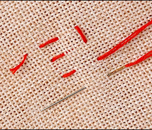 Bouclel 30pcs Cross Stitch Needles Hand-Stitched Embroidery Needles,Size 24