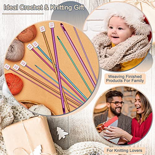 Coopay 11Pcs Tunisian Crochet Hooks Set-Long Crochet Hook, 2mm(B)-8mm(L) - color: Multicolor Tunisian Afghan Set