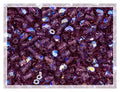 100pcs of Faceted Fire Polished Pressed Czech Glass Beads 4mm (0.16in), Amethyst AB Violet Purple 20060-28701 BCV - color: Amethyst AB Violet Purple