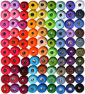 Crochet Thread Cotton Yarn Threads Balls 90 Balls Popular Rainbow Colors of Size 8 Le paon 95 Yards Balls 8550 Yards 100% Long Staple Cotton Mercerized Cotton