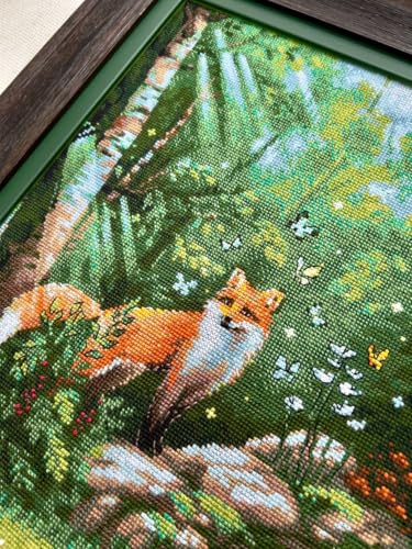 RIOLIS 2251 Fox in the Forest Counted Cross Stitch Kit 11.75 x 15.75 in - style: Fox in the Forest 2251