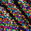 Valentina Textile Inc Sequin Fabric Glitter Embroidery Fabric by The Yard Material for DIY Sewing Curtain Backdrop Tablecloth Table Linen Runner Clothes (1 Yard, Confetti) - color: Confetti, size: 1 YARD