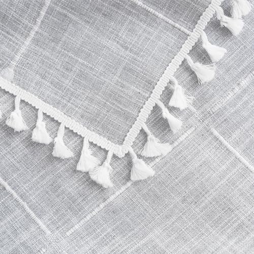 Oubonun Tablecloths for Rectangle Tables - color: Grey Plaid, size: 70" x 55" (Rectangular)