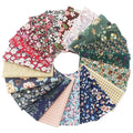 42-Pack 5x5 Inch Dark Floral Cotton Charm Packs for Quilting - Small Floral Print Fabric Squares,Precut Quilting Supplies for Patchwork & Sewing