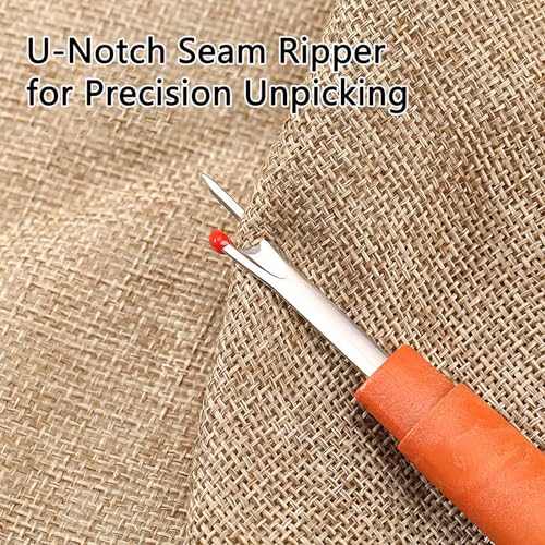 44Pcs Sewing Tool Set, Big Eye Steel Sewing Needle Kit for Hand Sewing - color: 44P