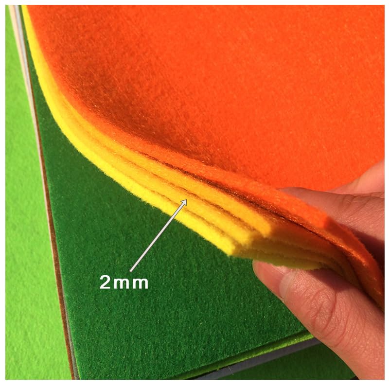 YYCRAFT Stiff Felt Sheets Thick Felt 9 Inch X 12 Inch - 23 Pcs Pack, Mix Color - color: Mix Color