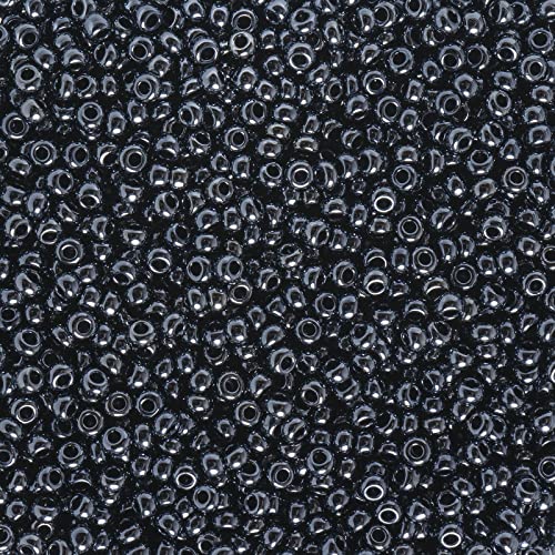 John Bead 24g Vial Czech Glass Seed Beads 10/0 Peacock Steel Beads for Jewelry Making Crafts - color: Peacock Steel
