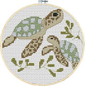Awesocrafts Cross Stitch Kits Little Turtle Looking for Mom 11CT Stamped Patterns Easy Cross Stitching Embroidery Needlework Kit Supplies (Turtle) - color: Turtle