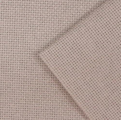 KCS 3 pc of 12" x 18"(30cmx45cm) Counted Cotton Aida Cloth Cross Stitch Fabric (Coffee, 16CT) - color: Coffee, size: 16CT