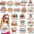 Dazoratix Mama Iron on Transfers - 20 Sheets Mother's Day DTF Heat Transfer Ready to Press Decals Patches Appliques Stickers Gift for Clothing T Shirts Clothes Hoodies Hat Bag DIY Craft Decorations - style: Mama-Flowers