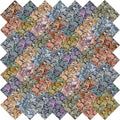 12" 50pcs Cotton Fabric Squares for Sewing Quilting Supplies- Dark Paisley - color: Dark Paisley, size: 50 PCS 12"x12"