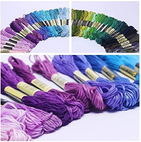 LOVIMAG Embroidery Thread 447pcs Friendship Bracelet String Floss Kit Yarn - style: 447p Colors