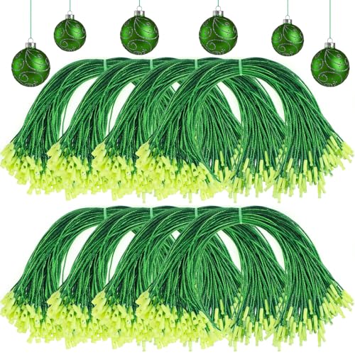 Shappy 1000 Pcs Christmas Ornament Hooks, Green - color: Green