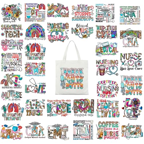 Health Autumn Iron on Transfers Heat Transfer Viny 36pcs - color: Bohemian-12