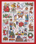 Christmas ABC Sampler Counted Cross Stitch Kit