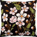 Cherry Blossoms. Needlepoint Kit. Throw Pillow 16×16 Inches. Printed Tapestry Canvas, European Quality - color: Cherry Blossoms (Front)