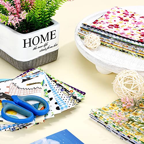 Tudomro 70 Pcs 10 x 10 Cotton Fabric Square for Quilting, Fresh Style - color: Fresh Style