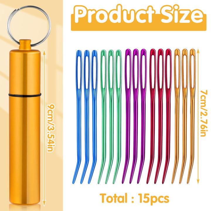 UzecPk 15PCS Yarn Needles, Tapestry Needle Darning Needle for Yarn - style: 15 PCS