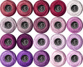 Soft 20 Colors Classic Crochet Thread 20 Pack,100% Cotton (Violet-3726-554) - color: Violet Series