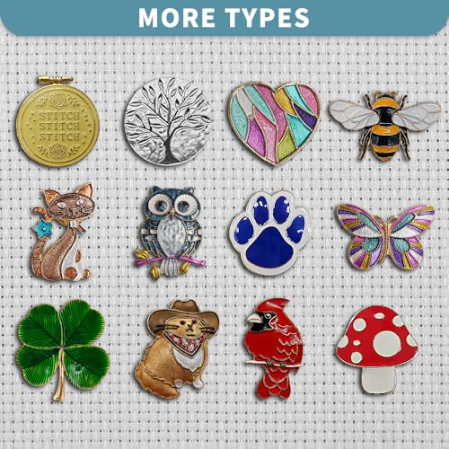 Magnetic Needle Minder Magnet Embroidery Accessories and Supplies Embroidery Needle Holder Cross Stitch Holder Needlework Supplies (Cardinal) (FourLeaf) - size: FourLeaf
