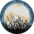 Svarog Stamped Cross Stitch Kits Beginners Full Range of Embroidery Patterns Starter Kits for Adult or Kids DIY Cross Stitches Needlepoint Kits 14CT-Full Moon 12.2x12.2 inch - color: Full moon 12.2x12.2 inch