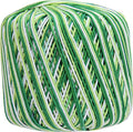 ThreadArt 100% Cotton Crochet Thread Size 3, Variegated Garden Greens 50 - color: VARIEGATED GARDEN GREENS, size: SIZE 3 SINGLE