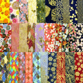 30pcs Japanese Style Cotton Craft Fabric Bundle Squares Patchwork 8"x10" - color: Black