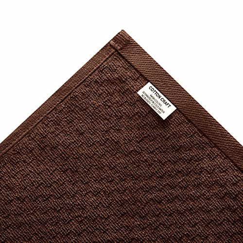 COTTON CRAFT Amazing Kitchen Towels - 8 Pack 100% Cotton Waffle Terry Towel - color: Chocolate, size: 8 Pack