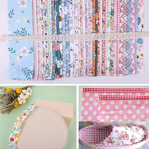 ZMAAGG Jelly Roll Fabric, 40 PCS Jelly Roll, Floral Quilting Fabric - color: Floral Series