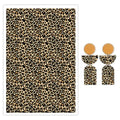 10 Pcs Transfer Paper for Polymer Clay, Leopard Pattern Water-Soluble Disposable Clay Transfer Sheets for Crafting Soft Ceramic Earrings, Jewelry & Polymer Clay Molds DIY Craft 5.8X3.9 inch - color: Leopard