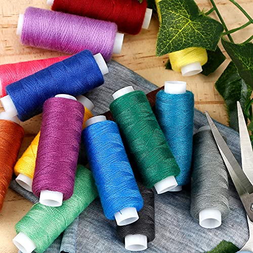 CiaraQ Sewing Thread Kit, 30 Colors Polyester 250 Yards per Spool