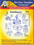 Southwest Motifs Aunt Martha's Hot Iron Embroidery Transfer