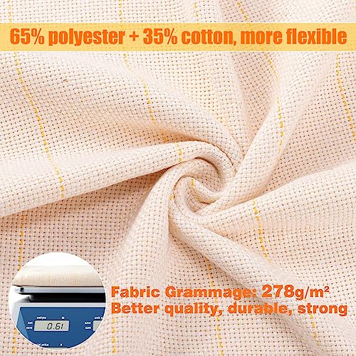 79×59in Durable Yet Forgiving Overlocking Tufting Cloth with Marked Lines - size: 79 × 59 inch