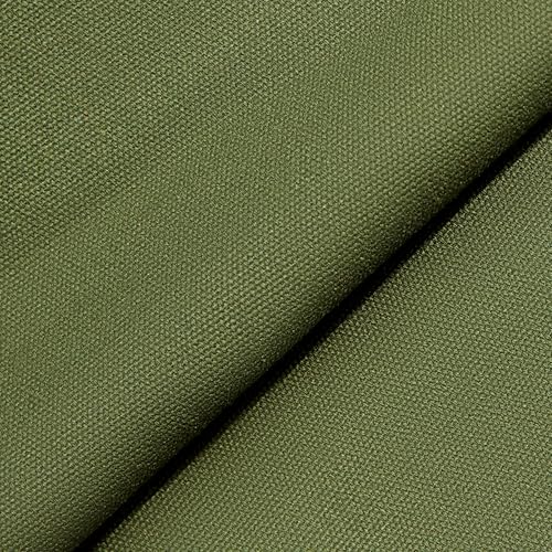 12oz Heavy Duty Cotton Canvas Fabric, Thickend Cotton Duck Cloth, 2 Yard - color: Green, size: 2 Yards Pre-cut