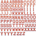 J.CARP 104Pcs Orange Alphabet A to Z Patches, Iron on Sew on Letters for Clothing, Hats, Shoes, Backpacks, Handbags, Jeans, Jackets etc. - color: 104pcs, Orange