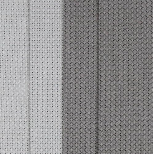 KCS 4 pc of 12" x 18"(30cmx45cm) 14CT Counted Cotton Aida Cloth Cross Stitch Fabric (Medium Grey+Dark Grey) - color: Medium Grey+dark Grey