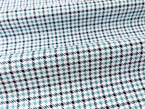 10x10 Inch Houndstooth Cotton Fabric Squares - 42 Pcs 10 Inch Pre-Cut Pattern Bundle for Premium Quilting and DIY Crafts - color: Gingham, size: 10 inch x 10 inch