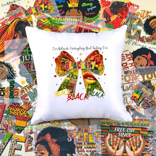 Black Girl Iron on Transfers Heat Transfer Viny 21pcs - color: Fall-20