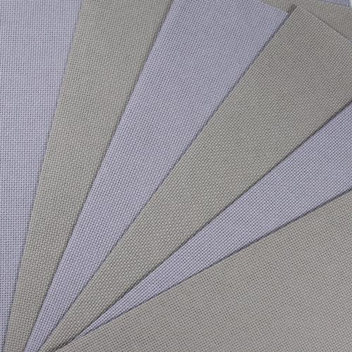KCS 4/6 pc of 12" x 18"(30cmx45cm) 18CT Counted Cotton Aida Cloth Cross Stitch Fabric (6 pc,Light Steel Grey+Medium Grey) - color: Light Steel Grey+medium Grey, size: 6 pc