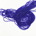11/0 Glass Silver Lined Seed Beads Hanks (1 Hank 3 Meters) Total 3 String Hanks About 6000pcs, 9 Meters String Royal Blue Silver Lined Seed Beads - color: Royal Blue -Silver Lined