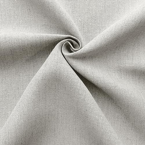 Barcelonetta | Linen Fabric | Natural Linen Cloth | Embroidery, Sewing | Soft, Breathable | 55" Wide | 70% Linen, 30% Rayon | Hemp, Jute, Needlework, Lining (Silver, 5 Yard) - color: Silver, size: 5 Yard