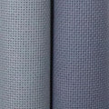 KCS 2 pc of 15" x 18"(38cmx45cm) 18 Count Cross Stitch Cotton Aida Cloth Needlework Fabric Box (Light Grey+Light Steel Grey,18CT) - color: Light Grey+light Steel Grey, size: 18CT