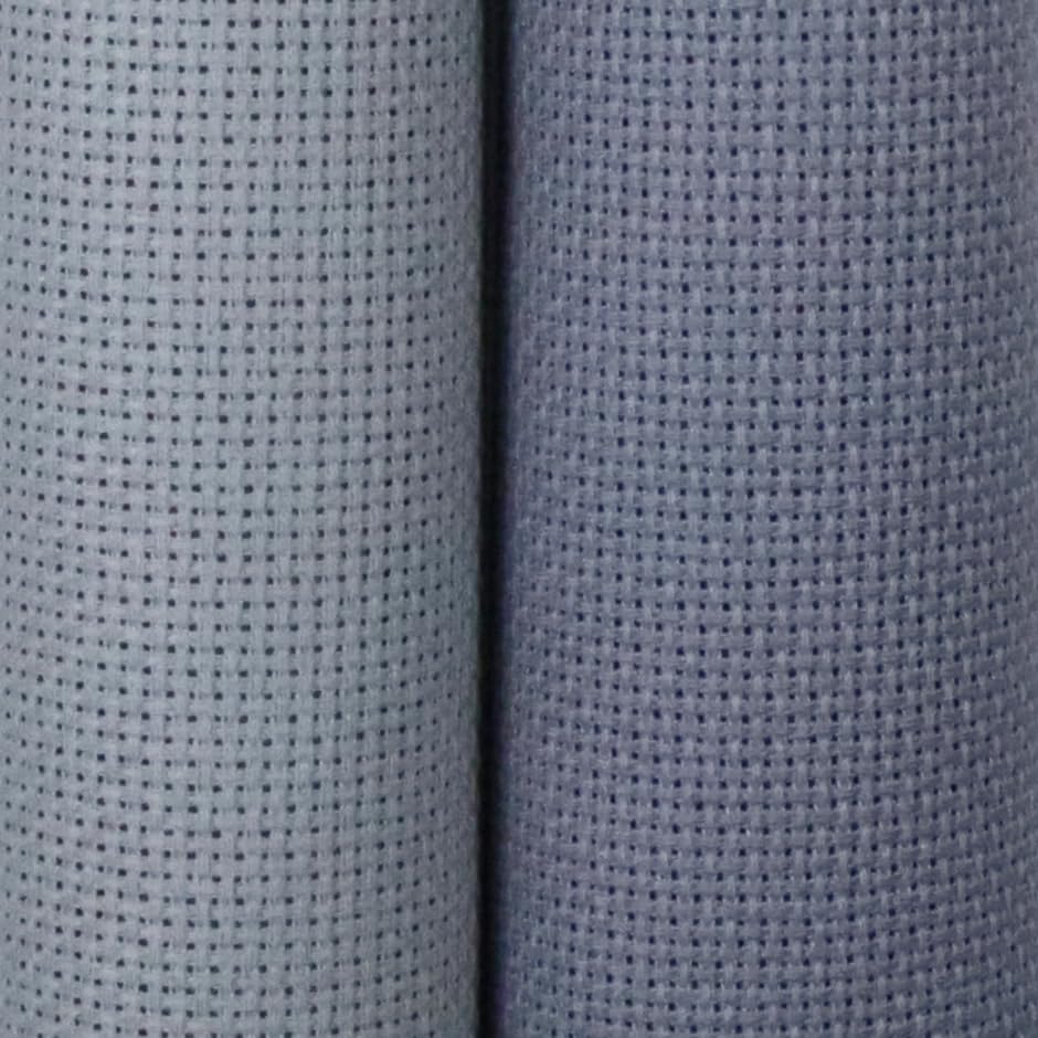 KCS 2 pc of 15" x 18"(38cmx45cm) 18 Count Cross Stitch Cotton Aida Cloth Needlework Fabric Box (Light Grey+Light Steel Grey,18CT) - color: Light Grey+light Steel Grey, size: 18CT