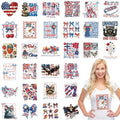 4th of July DTF Transfers Ready to Press, Iron on Decals for T-Shirts - color: Patriotic773